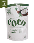 Bolsa de bebida vegetal de coco en polvo VegganWay de 900g, rinde 12 litros, 97% coco natural
